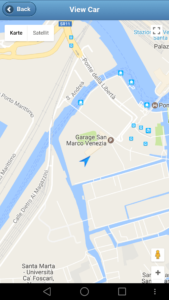 Gesamtstrecke München - Venedig GPS-Auto Tracker