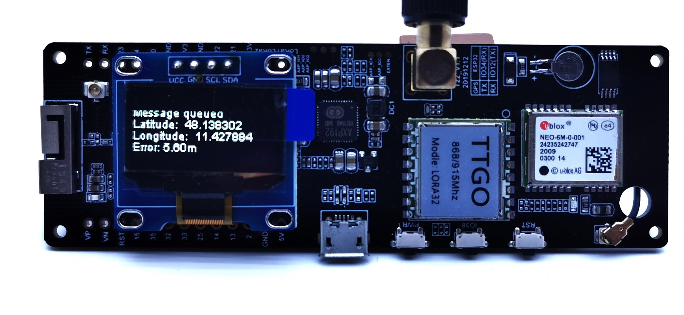 TTGO T-Beam – GPS Tracker für Lora