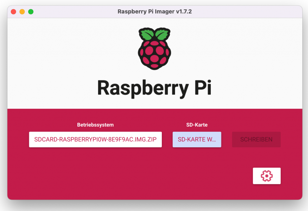 Raspberry Pi Imager Programm